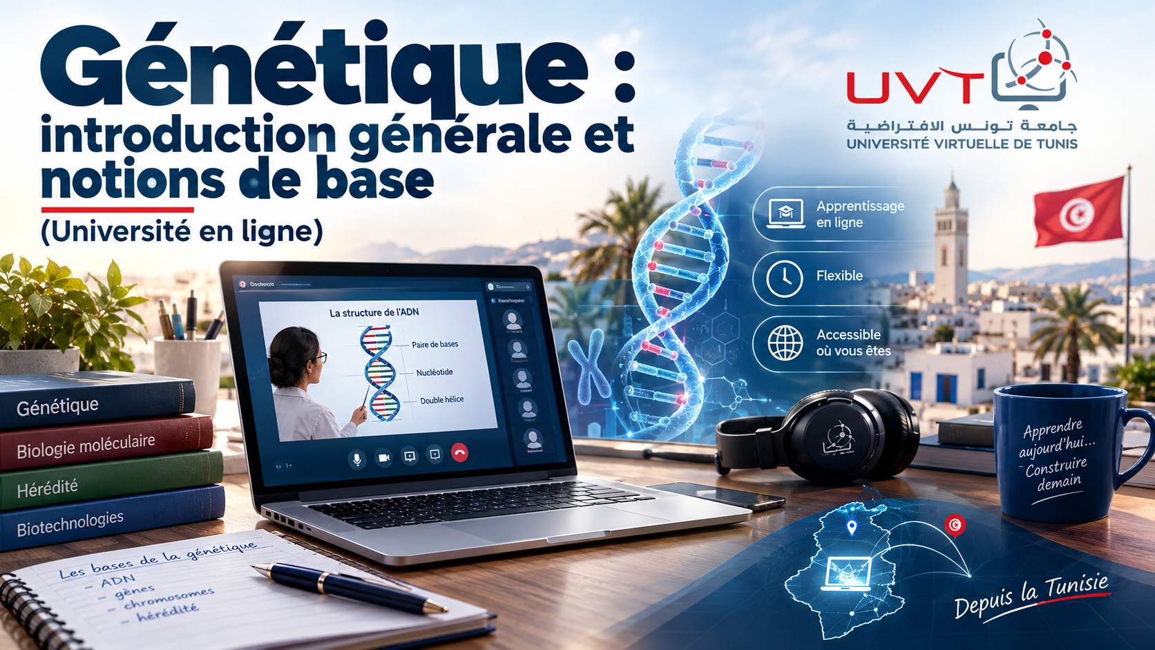 Génétique : introduction générale et notions de base (Université en ligne)